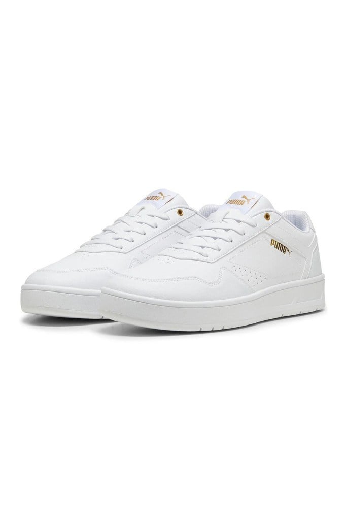 PUMA 39501801 COURT CLASSIC WHITE GOLD UNİSEX SNEAKER