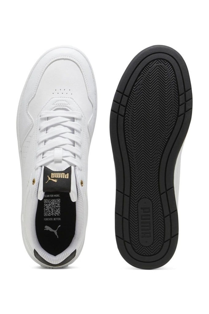 PUMA 39501807 COURT CLASSY WHITE BLACK ERKEK SNEAKER