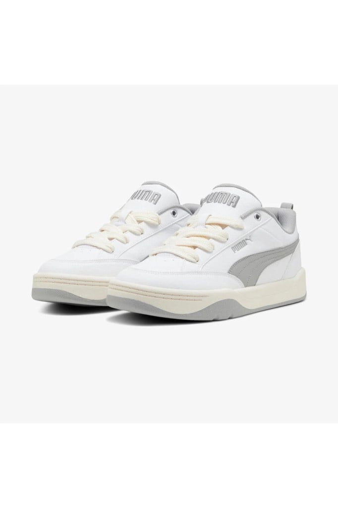PUMA 39508401 PARK LIFESTYLE WHITE GRAY ALMOND ERKEK SNEAKER