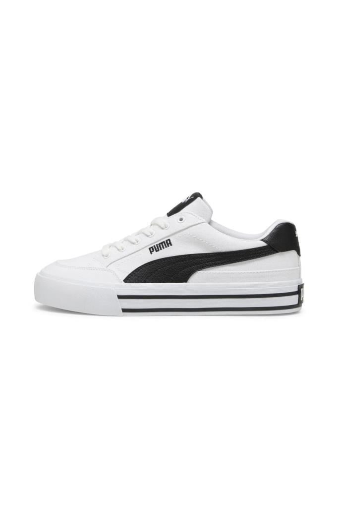 PUMA 39635302 COURT CLASSIC VULC WHITE BLACK UNISEX SPOR AYAKKABI