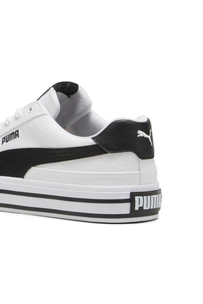 PUMA 39635302 COURT CLASSIC VULC WHITE BLACK UNISEX SPOR AYAKKABI