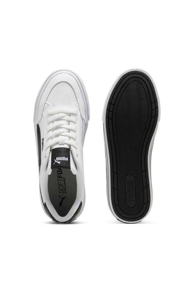 PUMA 39635302 COURT CLASSIC VULC WHITE BLACK UNISEX SPOR AYAKKABI