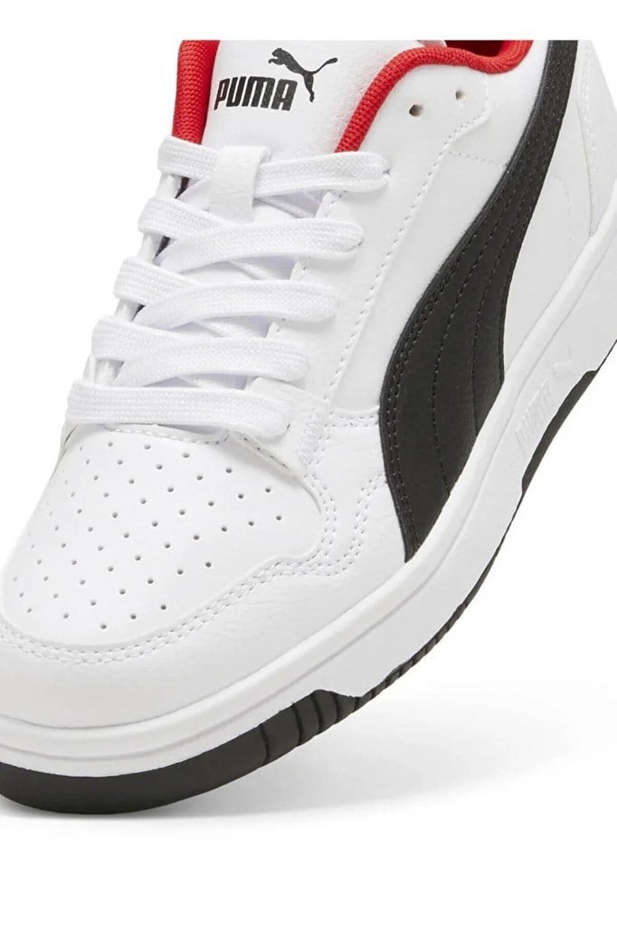 PUMA 39899308 REB-L JR WHITE BLACK RED UNİSEX SNEAKER