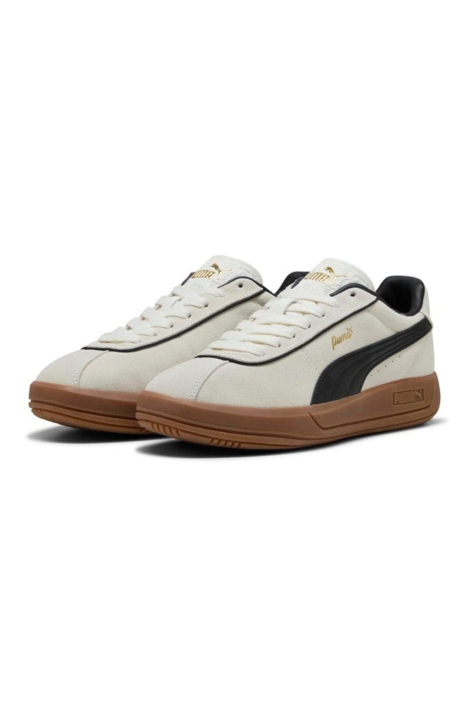 PUMA 40071801 CLUB KLASSIKA SD WHITE BLACK GOLD KADIN SNEAKER