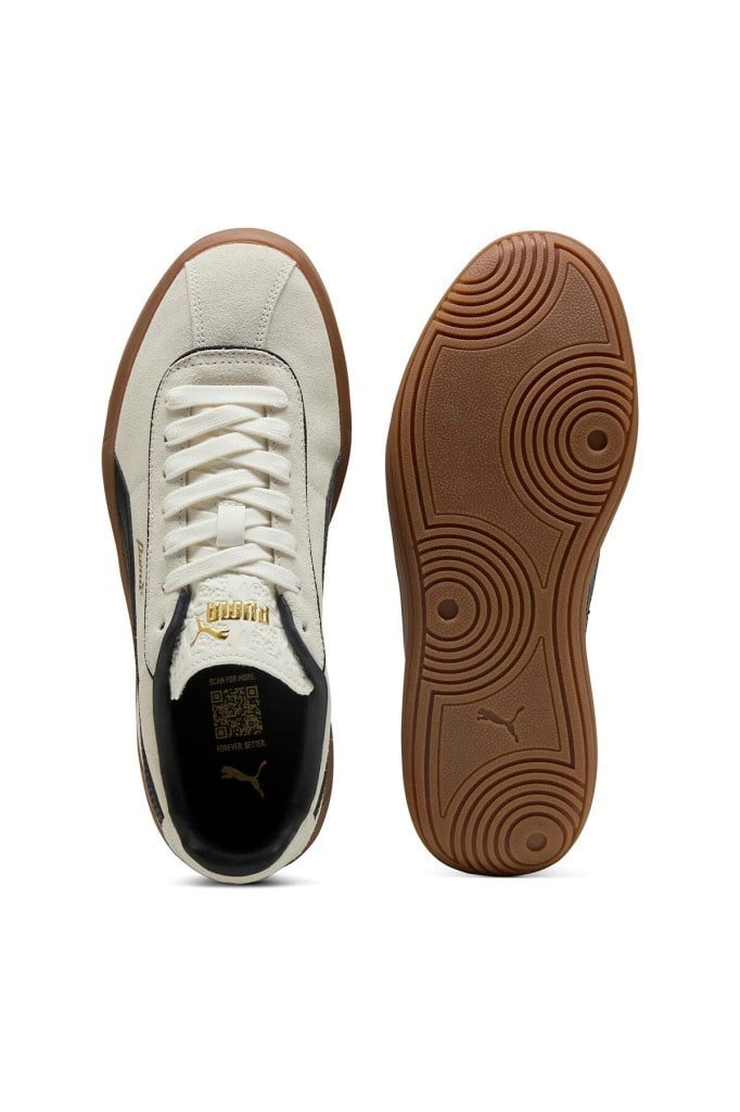 PUMA 40071801 CLUB KLASSIKA SD WHITE BLACK GOLD KADIN SNEAKER
