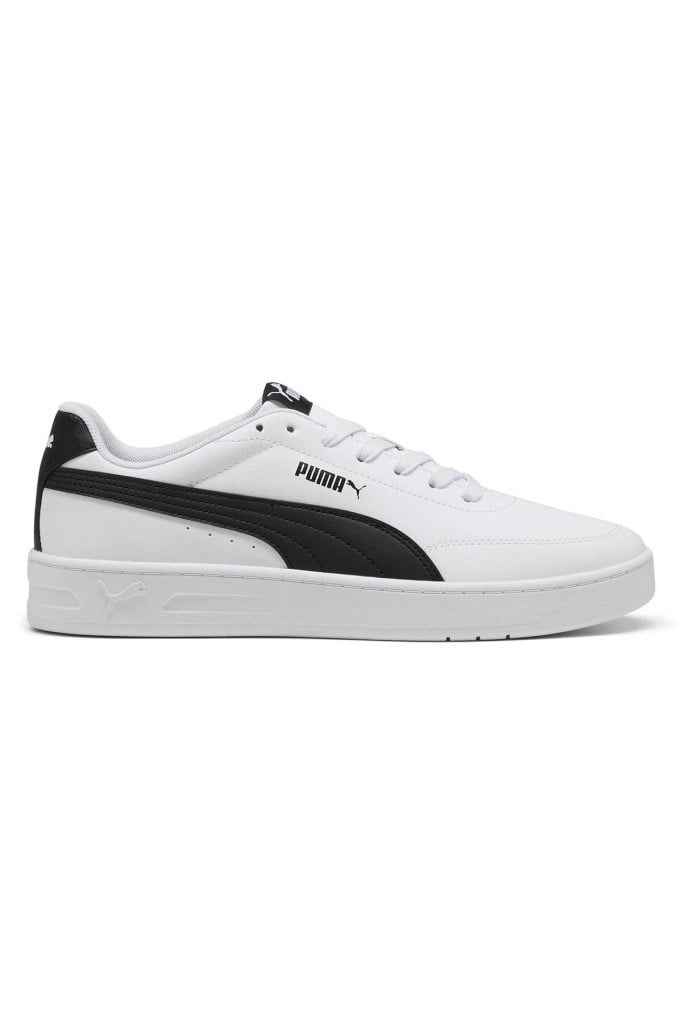PUMA 40222301 COURT CLASSIC CLEAN WHITE BLACK UNİSEX SNEAKER