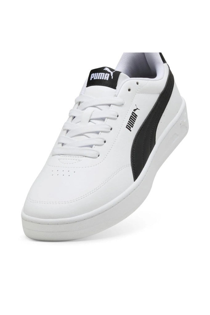 PUMA 40222301 COURT CLASSIC CLEAN WHITE BLACK UNİSEX SNEAKER