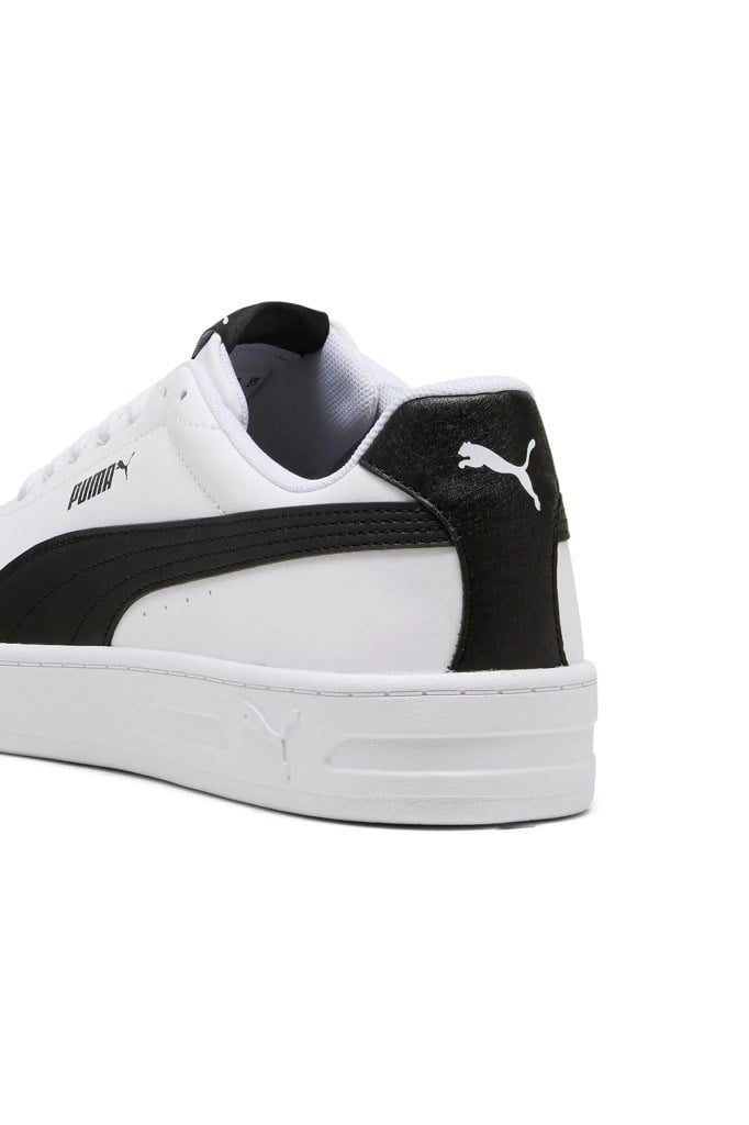 PUMA 40222301 COURT CLASSIC CLEAN WHITE BLACK UNİSEX SNEAKER