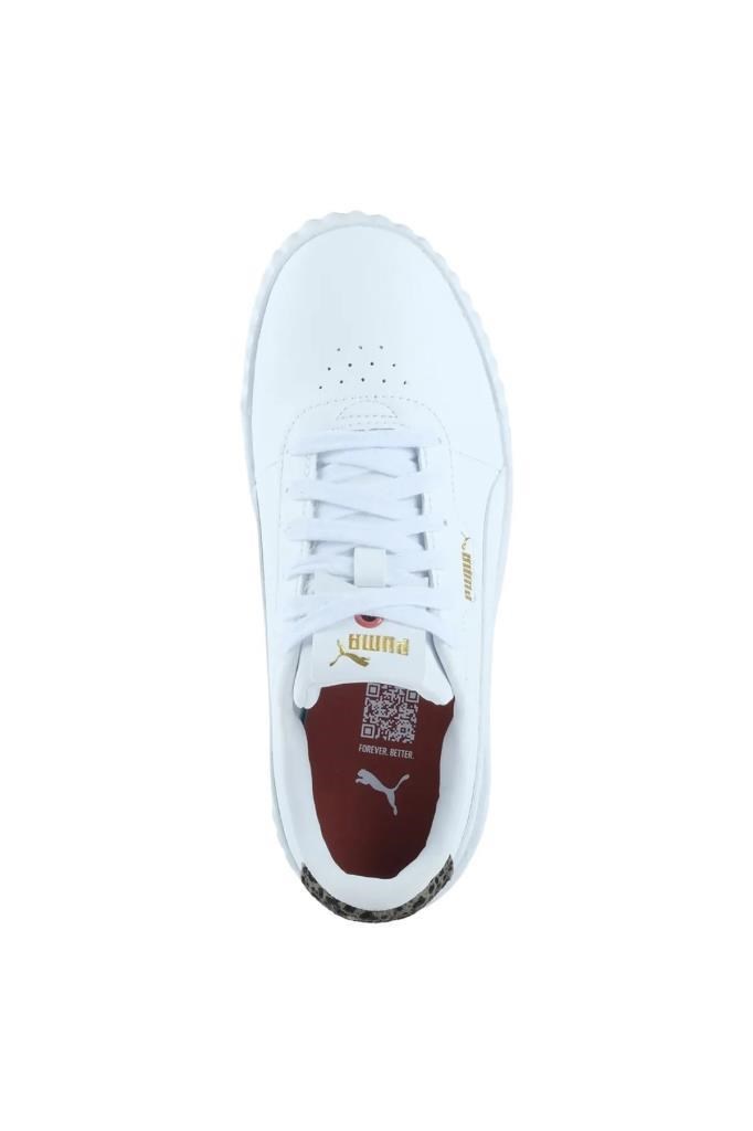 PUMA 40264201 CARINA 3.0 ANIMAL FLAIR WHITE GOLD KADIN SNEAKER