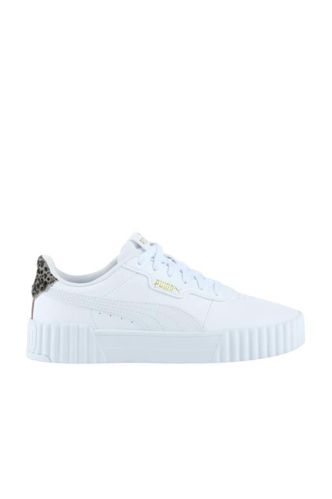 PUMA 40264201 CARINA 3.0 ANIMAL FLAIR WHITE GOLD KADIN SNEAKER