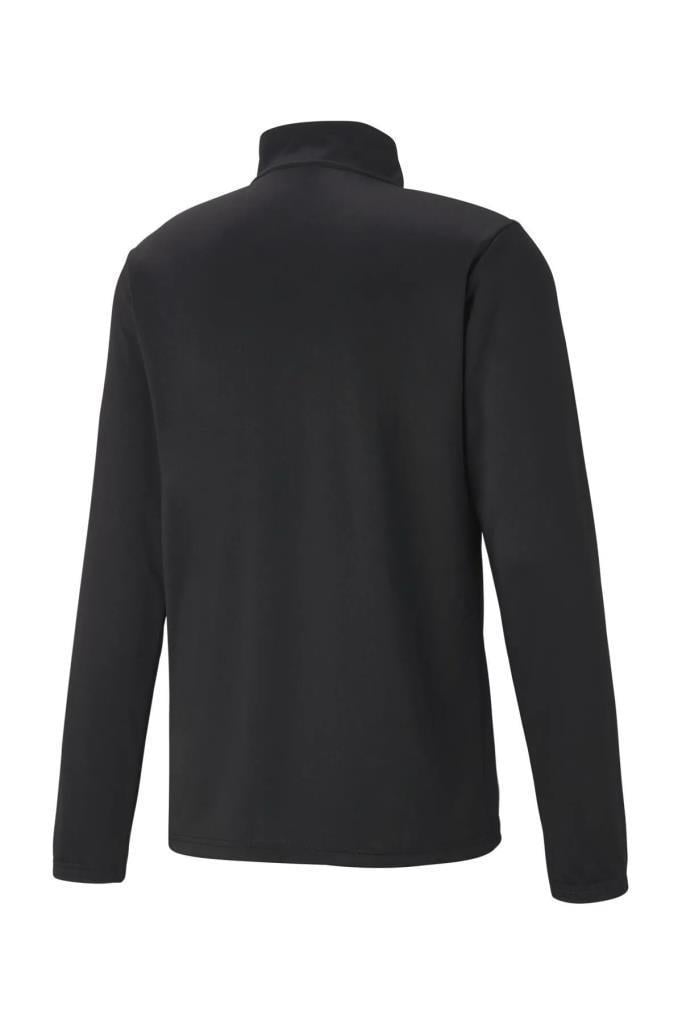 PUMA 65739403 TEAMRISE 1/4 ZIP TOP BLACK WHITE ERKEK SWEATSHİRT