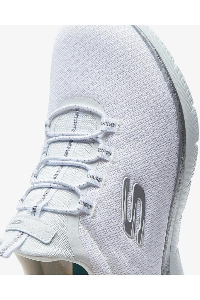 SKECHERS 12980TK WSL BEYAZ GÜMÜŞ KADIN SPOR AYAKKABISI