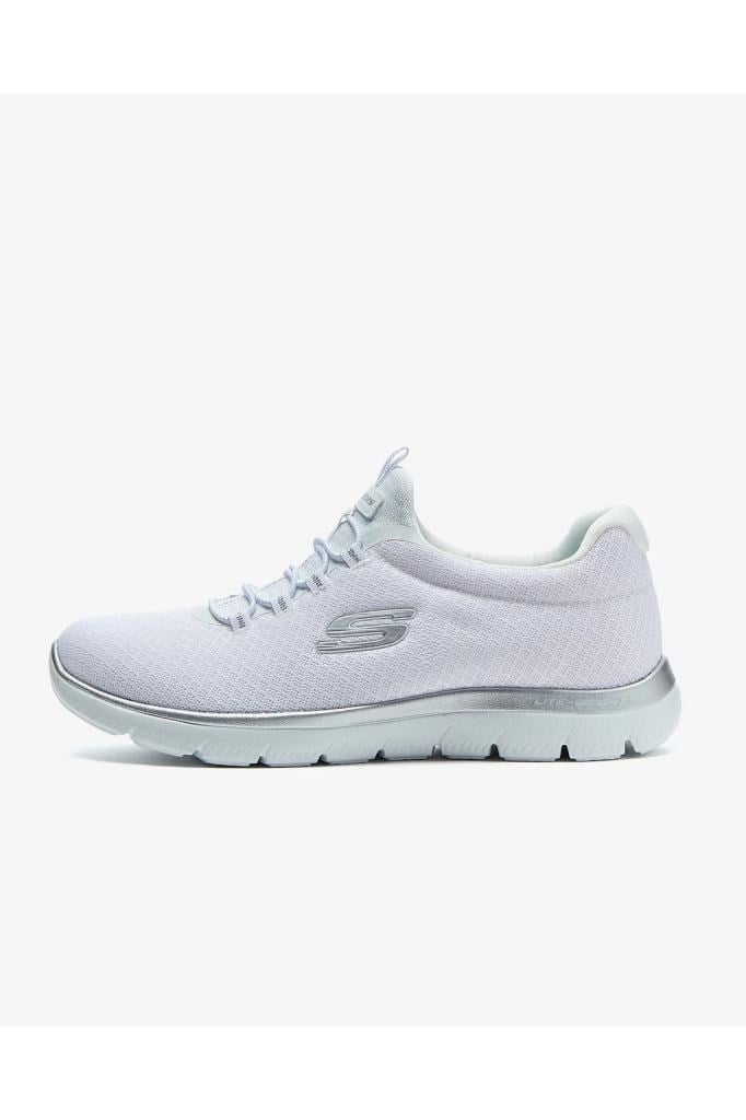 SKECHERS 12980TK WSL BEYAZ GÜMÜŞ KADIN SPOR AYAKKABISI