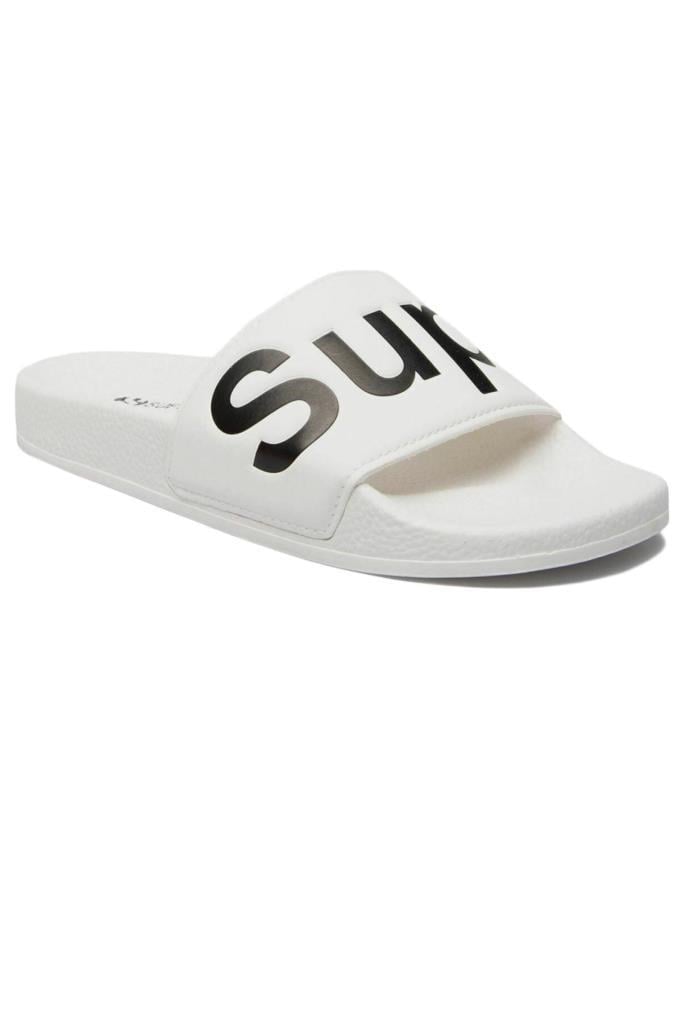 SUPERGA 1908 SLIDES POLYSOFT 909-WHITE BLACK TERLİK