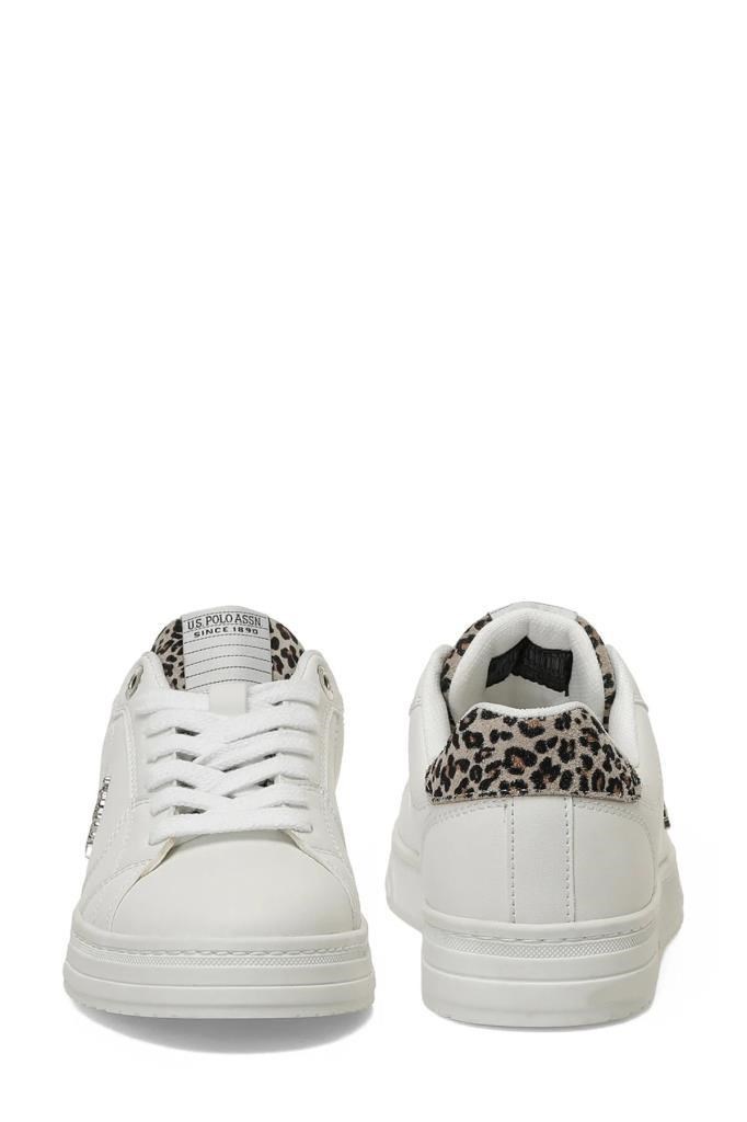 U.S POLO ASSN. 6P PRELO 6FX BEYAZ LEOPAR KADIN SNEAKER