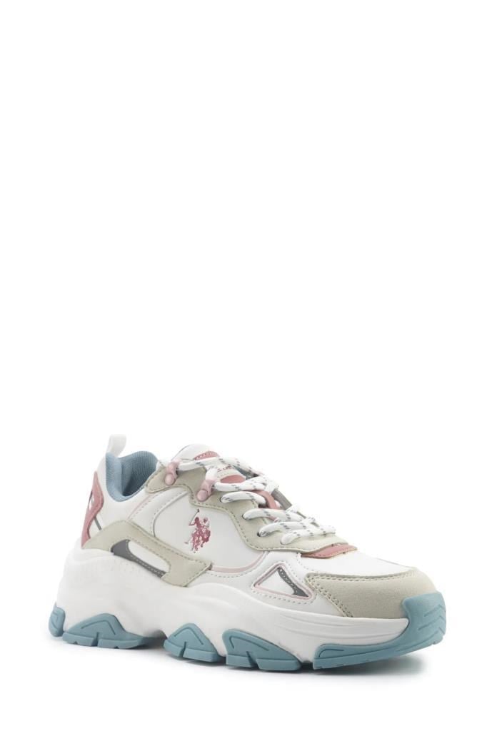 U.S POLO ASSN. 6P KALISTA 6FX BEYAZ KADIN SPOR AYAKKABI