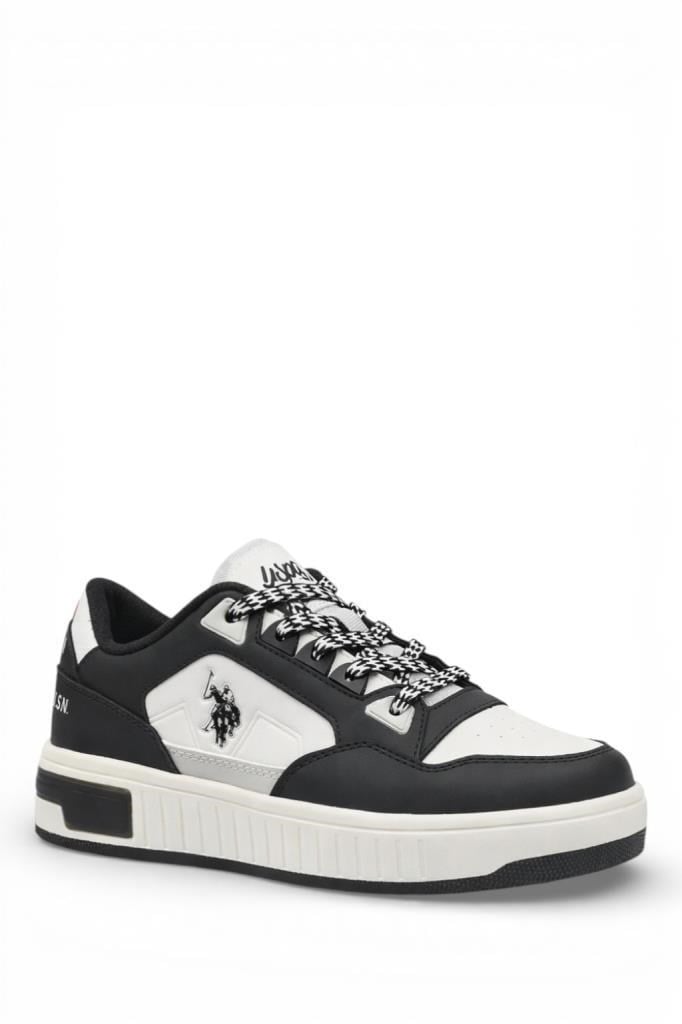 U.S POLO ASSN. 6P CYPHER 6FX BEYAZ SIYAH KADIN SNEAKER