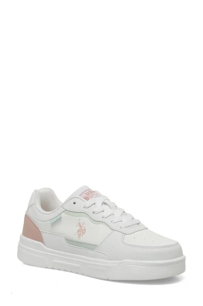 U.S. POLO ASSN. 6P HOOD 6FX BEYAZ PUDRA KADIN SNEAKER