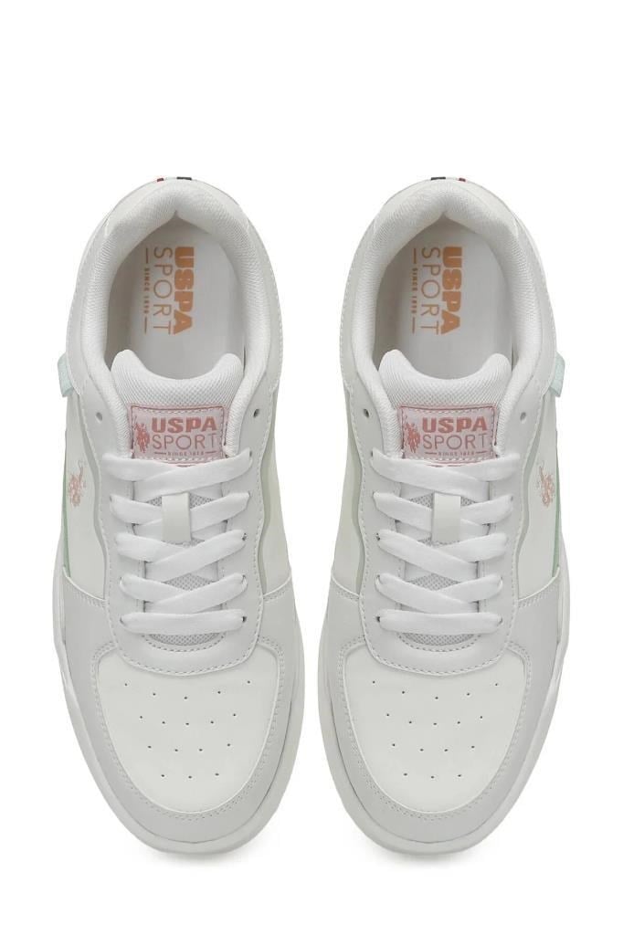 U.S. POLO ASSN. 6P HOOD 6FX BEYAZ PUDRA KADIN SNEAKER