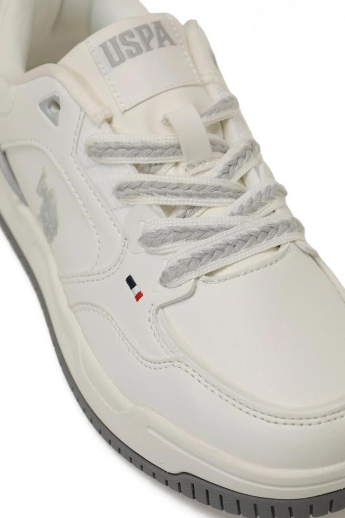 U.S. POLO ASSN. 6P ZELDA 6FX BEYAZ GRI KADIN SNEAKER