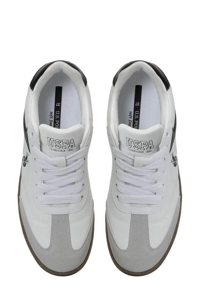 U.S. POLO ASSN. 6F SORE PU 6PR BEYAZ SIYAH KADIN SNEAKER