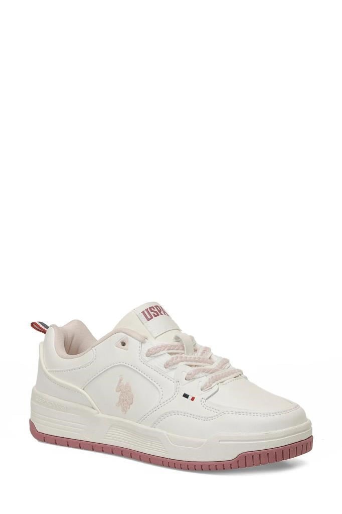 U.S. POLO ASSN. 6P ZELDA 6FX BEYAZ PUDRA KADIN SNEAKER