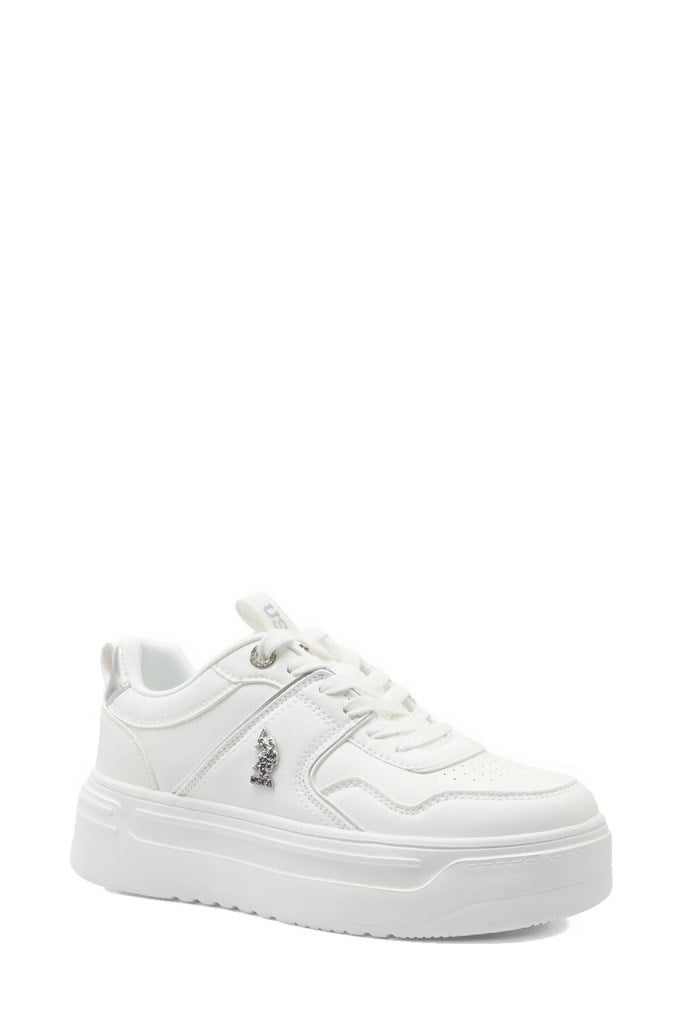 U.S. POLO ASSN. 6P CLARKE 6FX BEYAZ KADIN SNEAKER