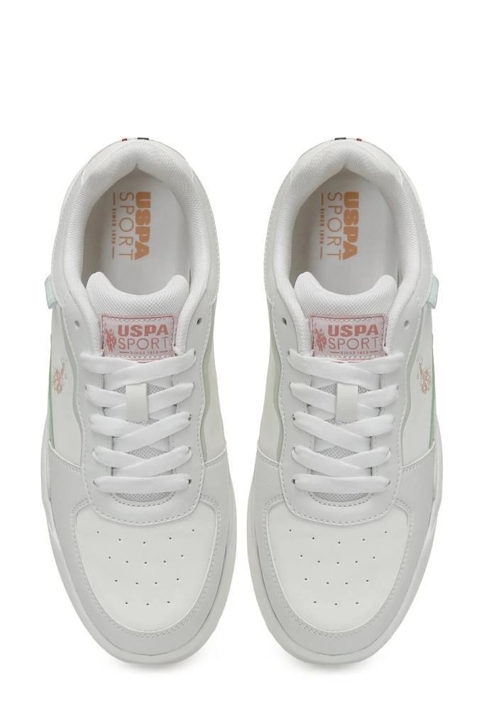 U.S. POLO ASSN. 6P HOOD 6FX BEYAZ PUDRA KADIN SNEAKER