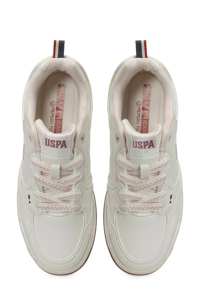 U.S. POLO ASSN. 6P ZELDA 6FX BEYAZ PUDRA KADIN SNEAKER