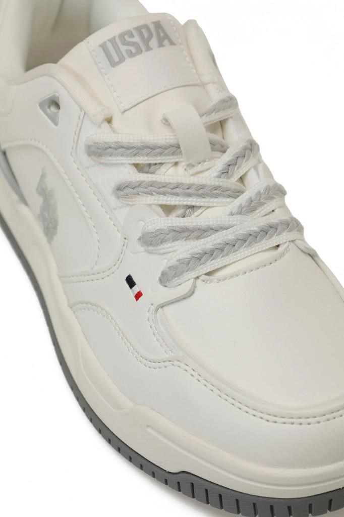U.S. POLO ASSN. 6P ZELDA 6FX BEYAZ GRI KADIN SNEAKER