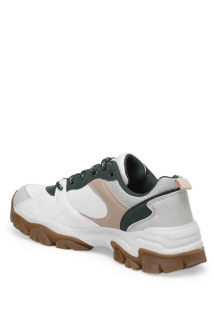 US. POLO ASSN. TRACKY BEYAZ YEŞİL KADIN SPOR AYAKKABISI SNEAKER