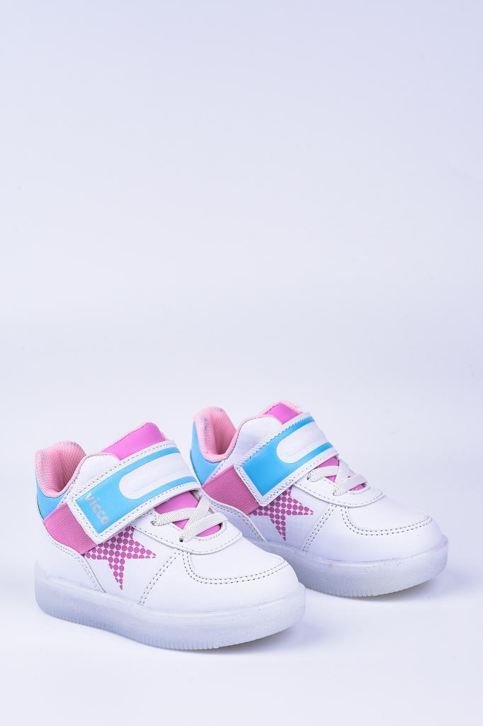 VİCCO 220.20K.106 BEYAZ PEMBE IŞIKLI ÇOCUK BOT