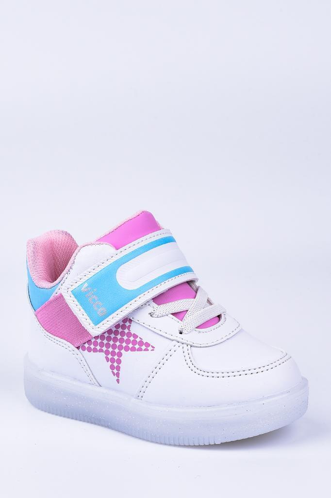 VİCCO 220.20K.106 BEYAZ PEMBE IŞIKLI ÇOCUK BOT