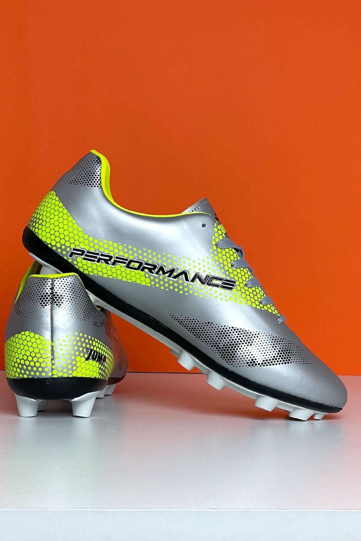 Jump Performance 27881 Halı Saha Ayakkabısı Krampon Futbol Ayakkabısı Gri