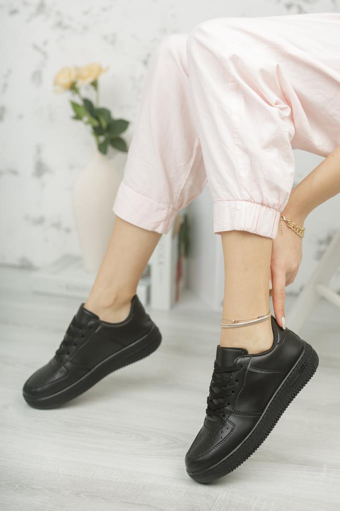 Modafrato AIR-101 Unisex Spor Ayakkabı Sneakers Siyah