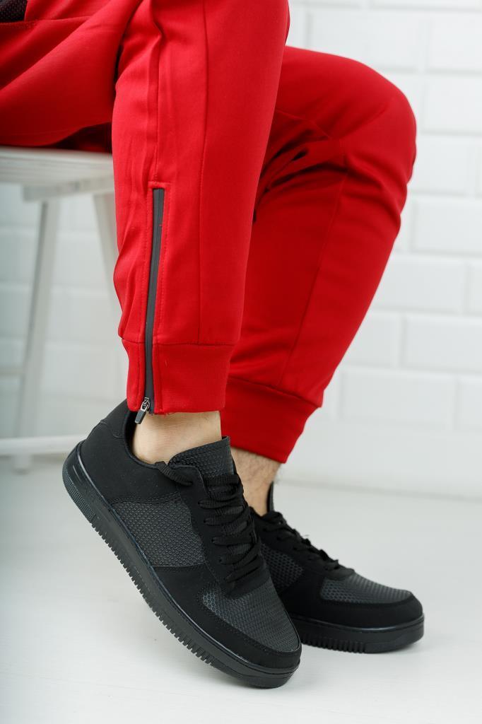 Modafrato AIR-101 Unisex Spor Ayakkabı Sneakers Siyah - Süet
