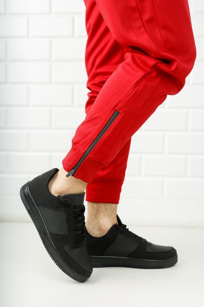 Modafrato AIR-101 Unisex Spor Ayakkabı Sneakers Siyah - Süet