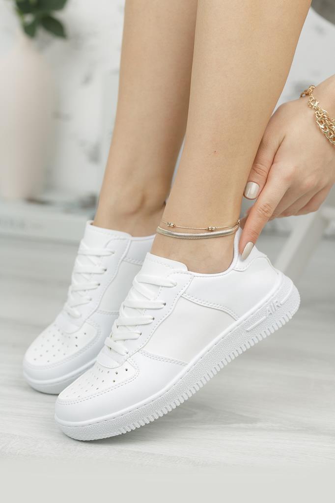 Modafrato AIR-101 Unisex Spor Ayakkabı Sneakers Beyaz