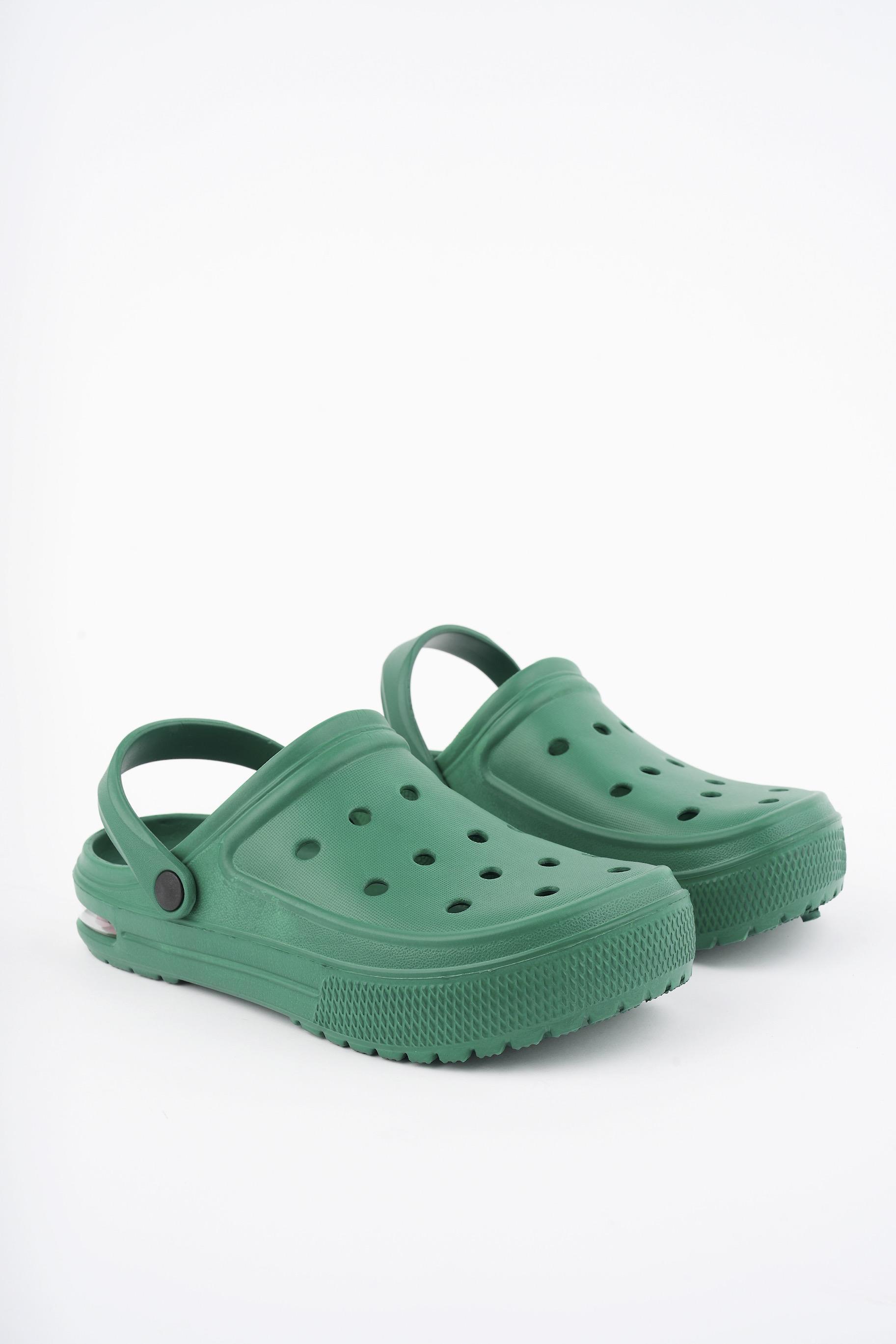 Modafrato AIR-CRX Kapalı Unisex Terlik Sandalet Suya Dayanıklı Hastane Doktor Hemşire Terliği Yeşil