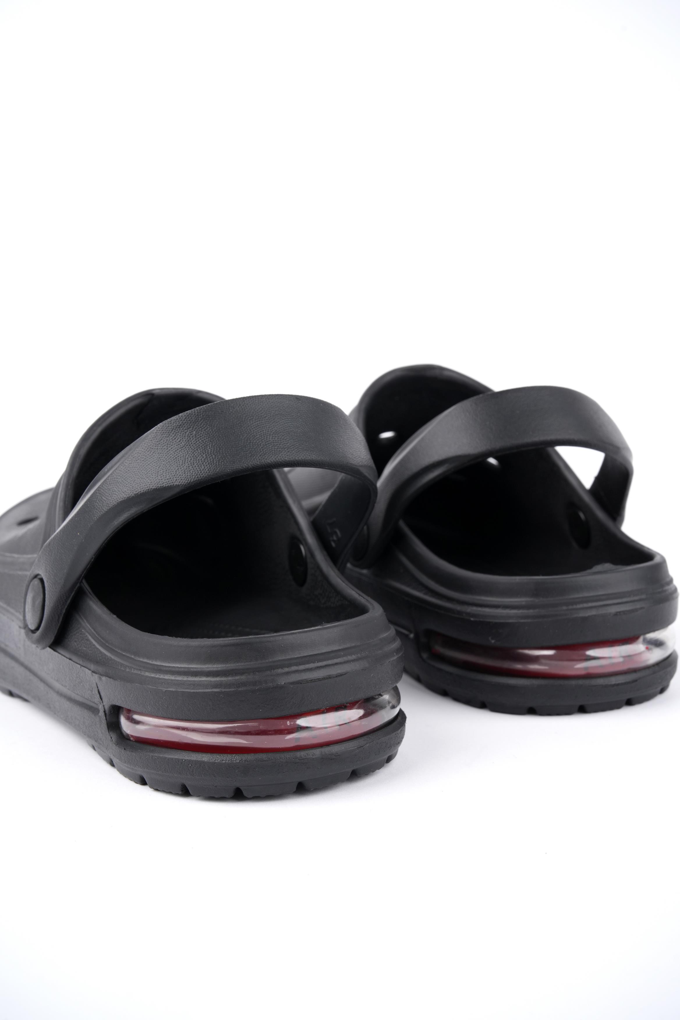 Modafrato AIR-CRX Kapalı Unisex Terlik Sandalet Suya Dayanıklı Hastane Doktor Hemşire Terliği Siyah