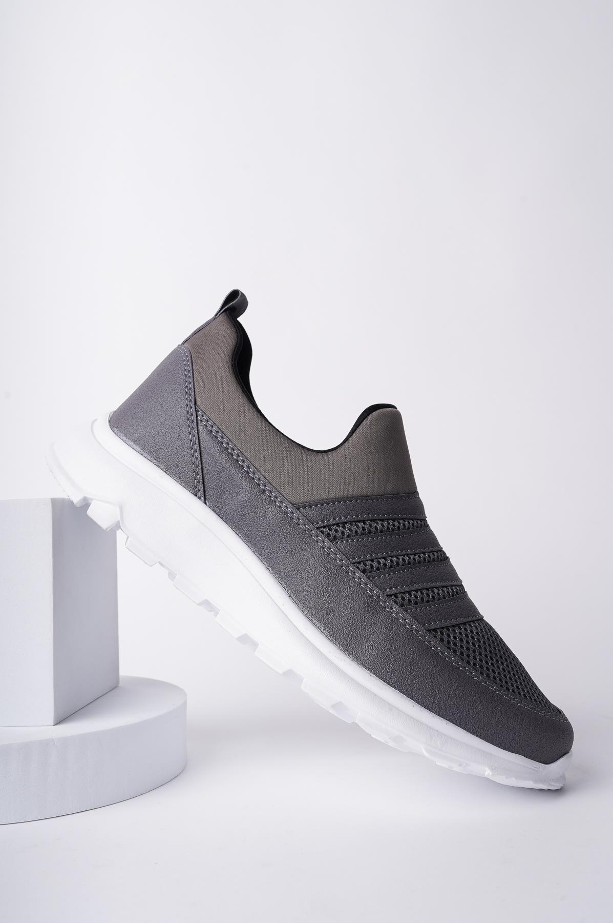 Modafrato AQUA-24 Erkek Spor Ayakkabı Günlük Casual Sneakers Siyah-Beyaz