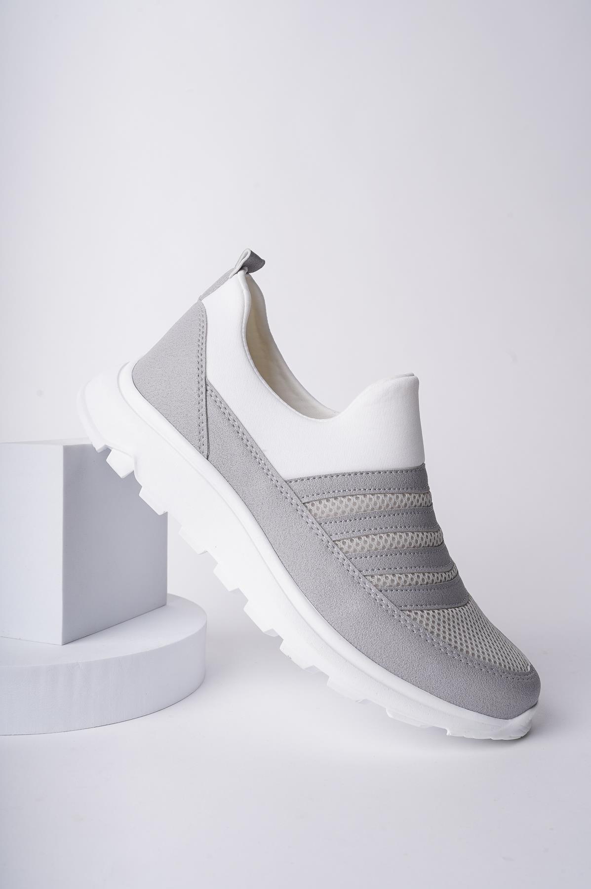 Modafrato AQUA-24 Erkek Spor Ayakkabı Günlük Casual Sneakers Gri