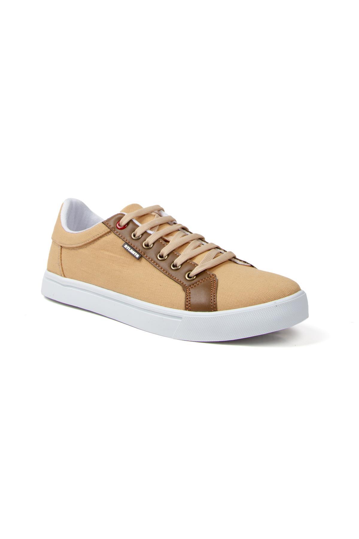 Modafrato ATL-020 Erkek Keten Ayakkabı Günlük Sneakers  Taba