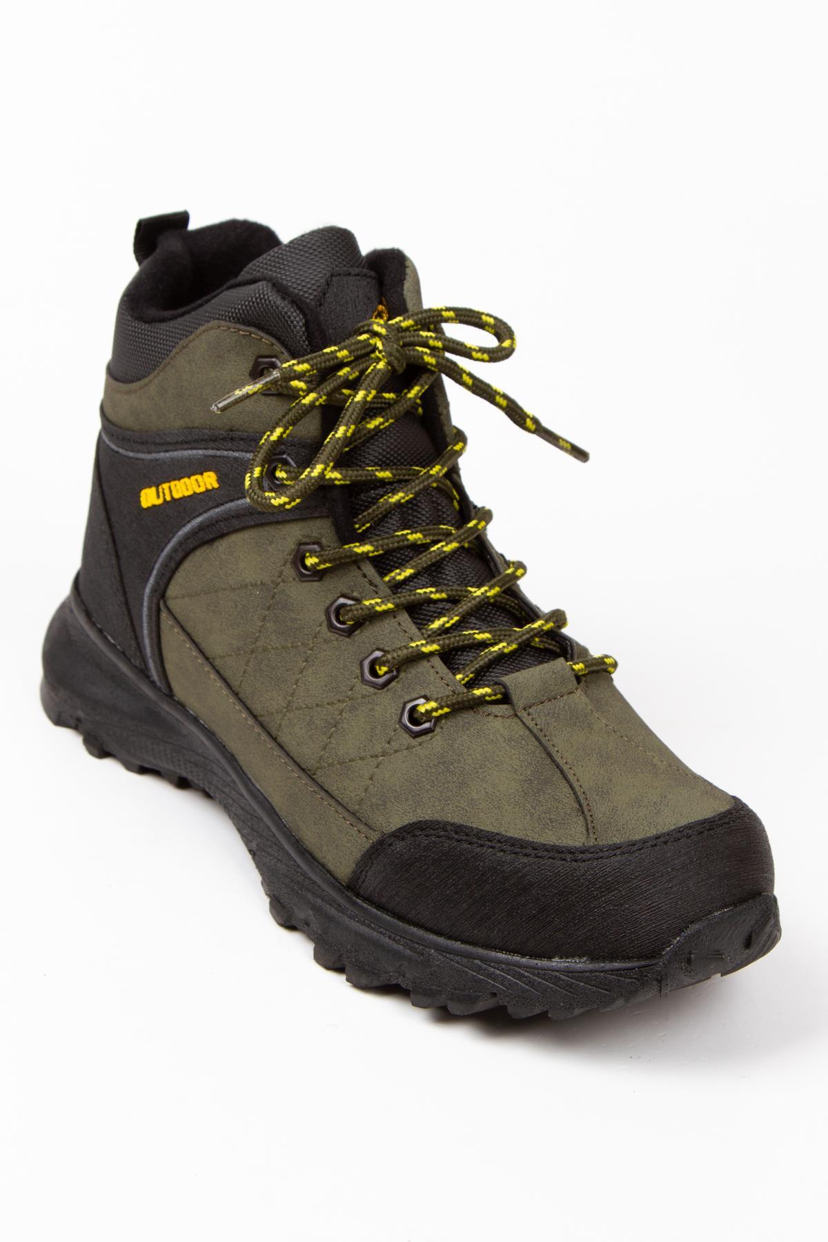 Modafrato AWIX-192 Erkek Bot Kışlık Fermuarlı Trekking Outdoor Haki