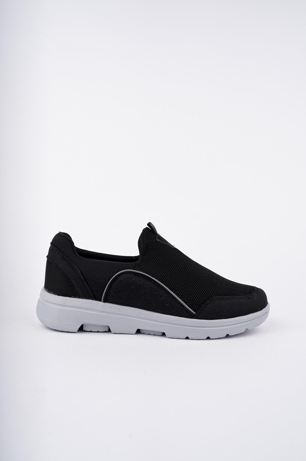 Modafrato CRN-122 Aqua Erkek Spor Ayakkabı Günlük Casual Sneakers Siyah-Beyaz