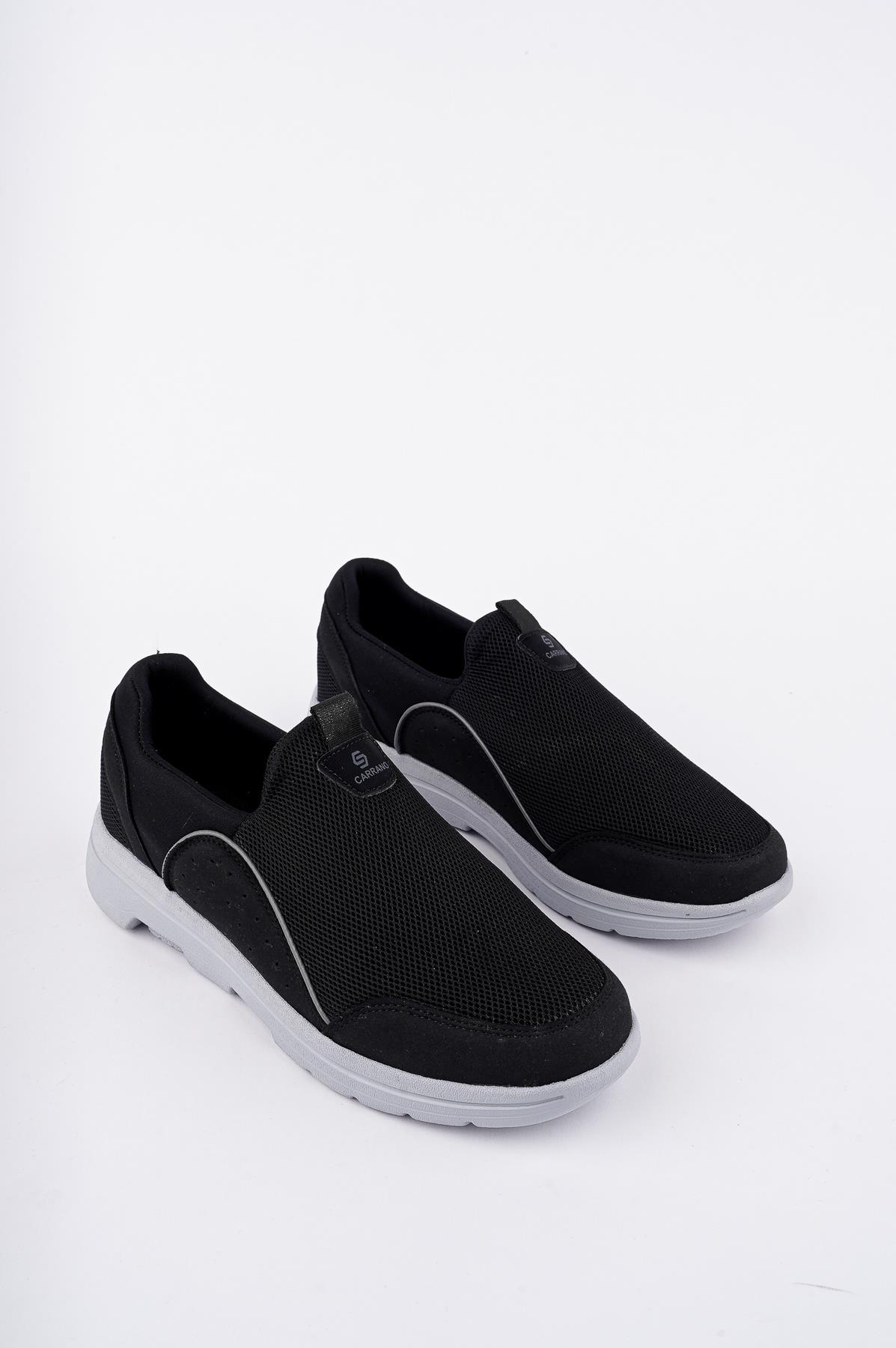 Modafrato CRN-122 Aqua Erkek Spor Ayakkabı Günlük Casual Sneakers Siyah-Beyaz