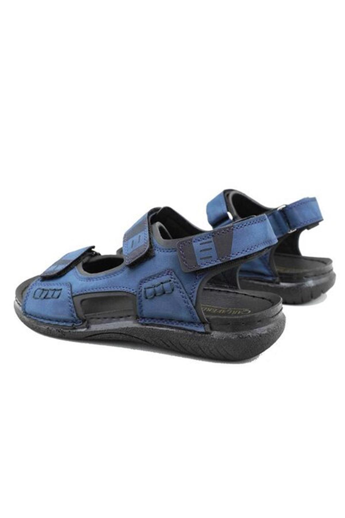 Modafrato CV-301241 Unisex Sandalet Cırtlı Garson Yazlık Ayakkabı Mavi