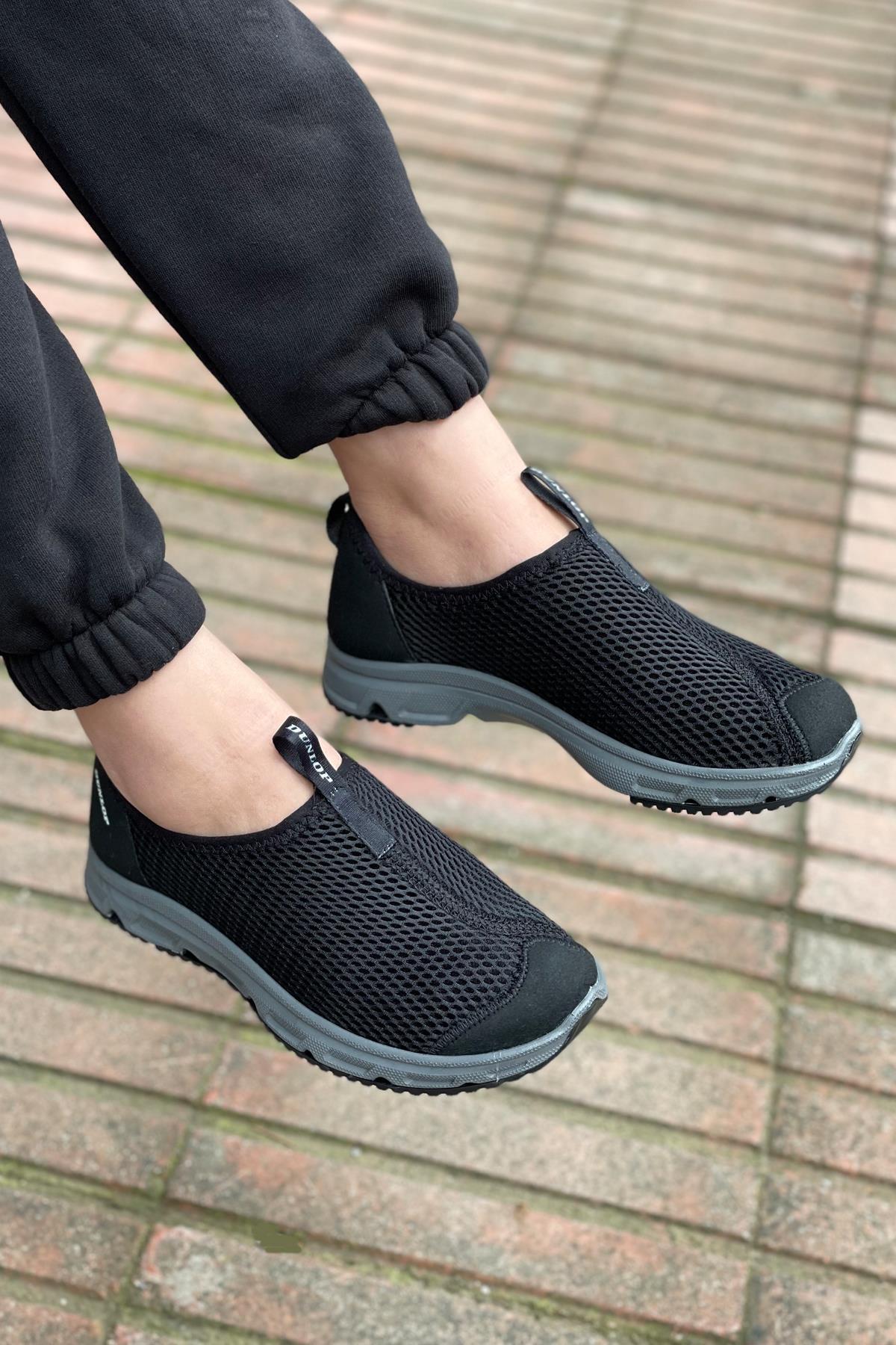 Modafrato DNP-1737 Aqua Fileli Unisex Spor Ayakkabı Deniz Ayakkabısı Suya Dayanıklı Siyah