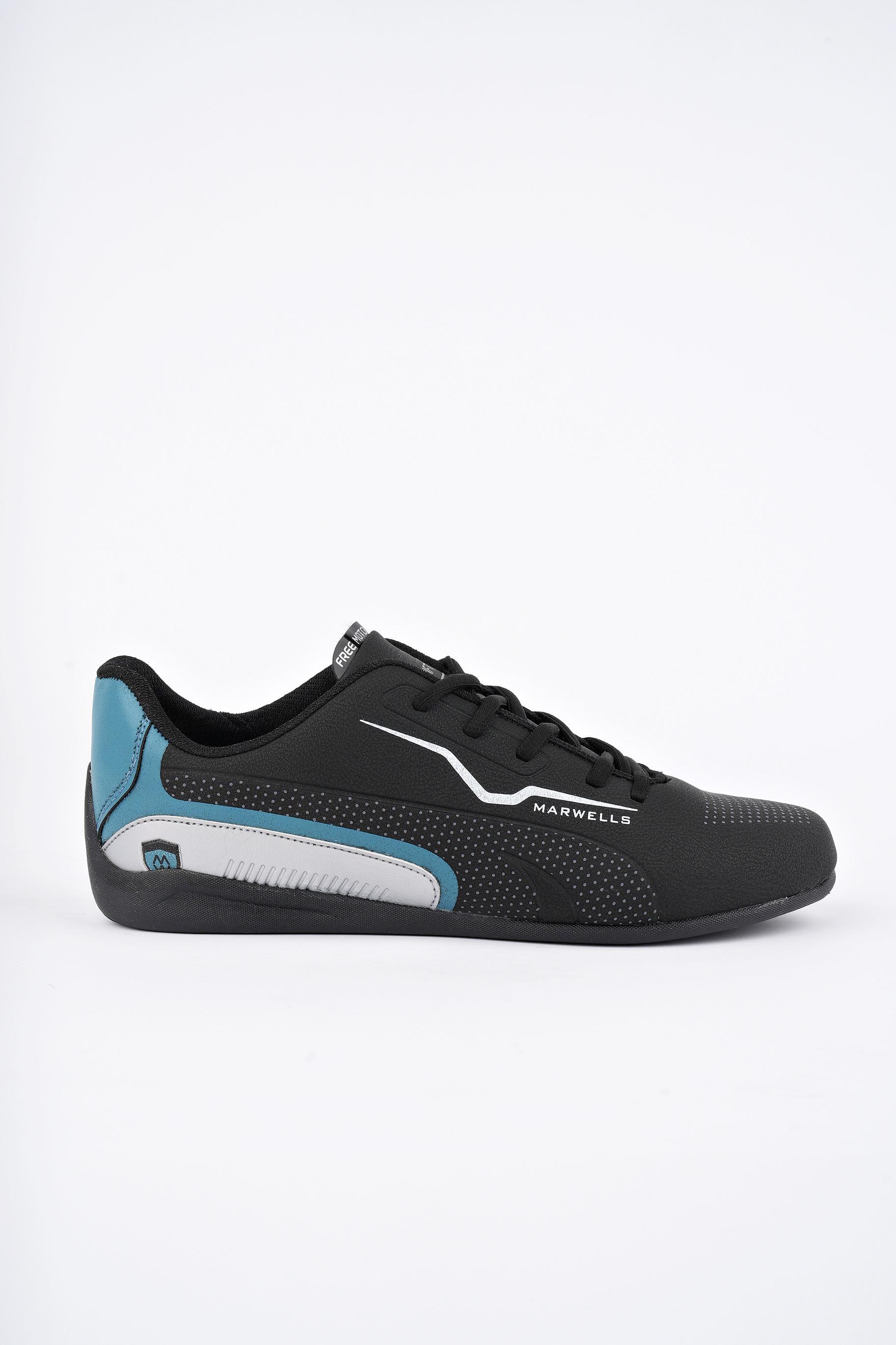 Modafrato FM-7070 Erkek Spor Ayakkabı Günlük Casual Sneakers Siyah - Mavi