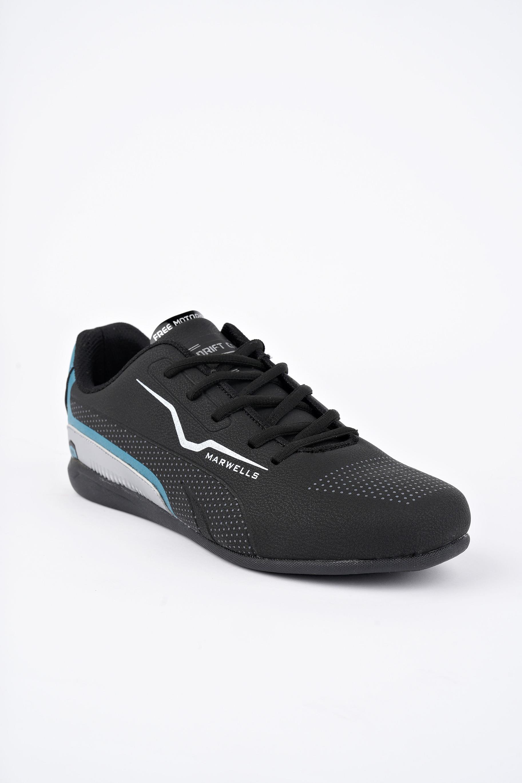 Modafrato FM-7070 Erkek Spor Ayakkabı Günlük Casual Sneakers Siyah - Mavi